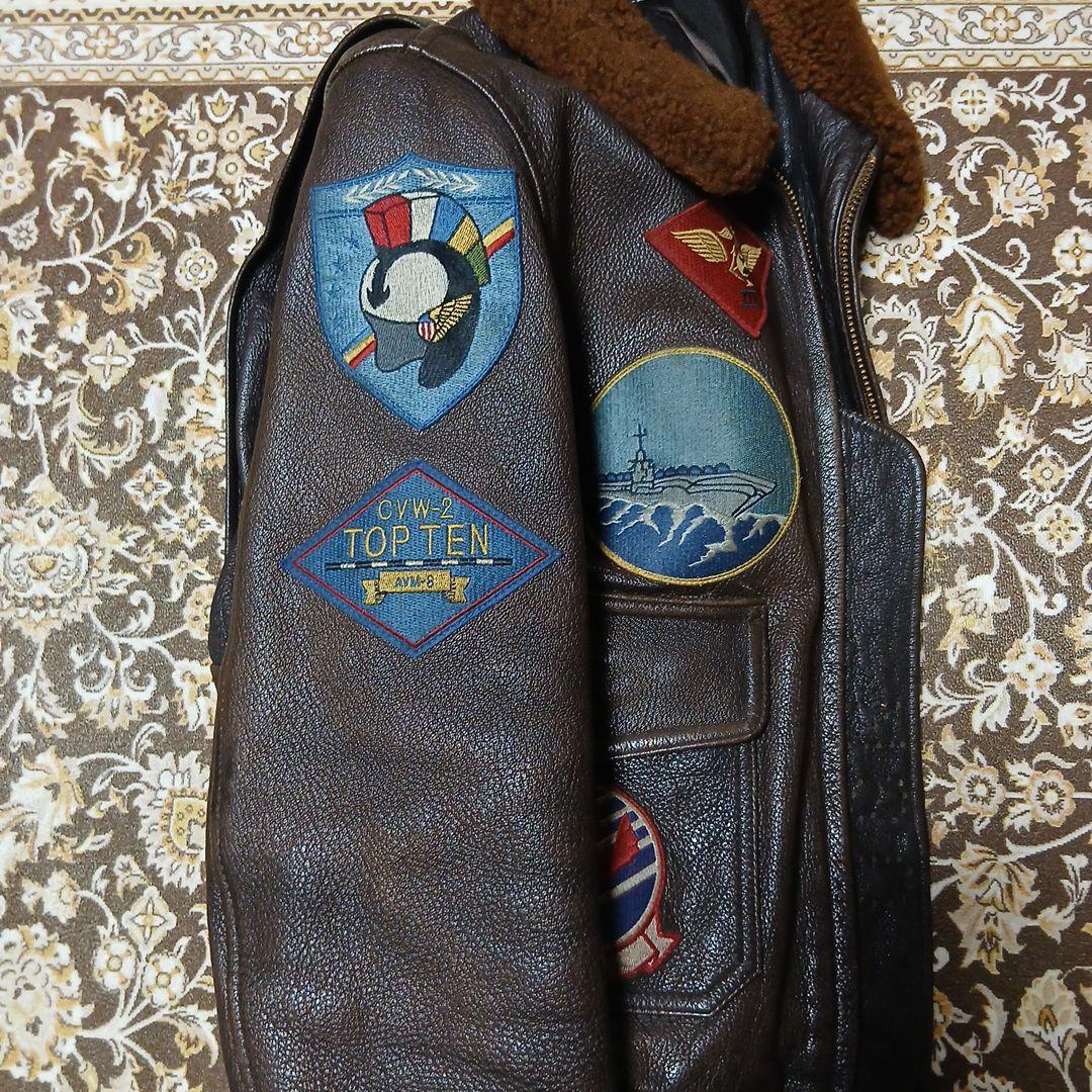 おぶ様 AVIREX トップガンレザージャケット