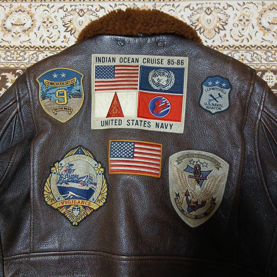 おぶ様 AVIREX トップガンレザージャケット