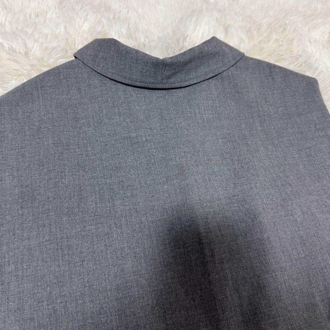 美品✨近年モデル ミズイロインド シャツカラーサロペット グレー フリーサイズ