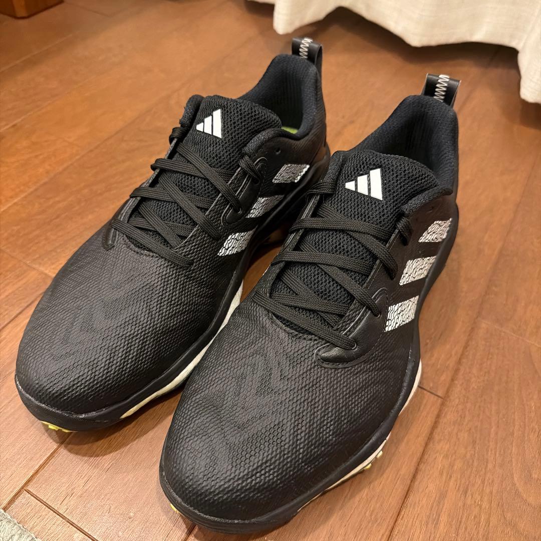 新品同様 adidas コードカオス25 ブラック/ホワイト/レモン 27.0