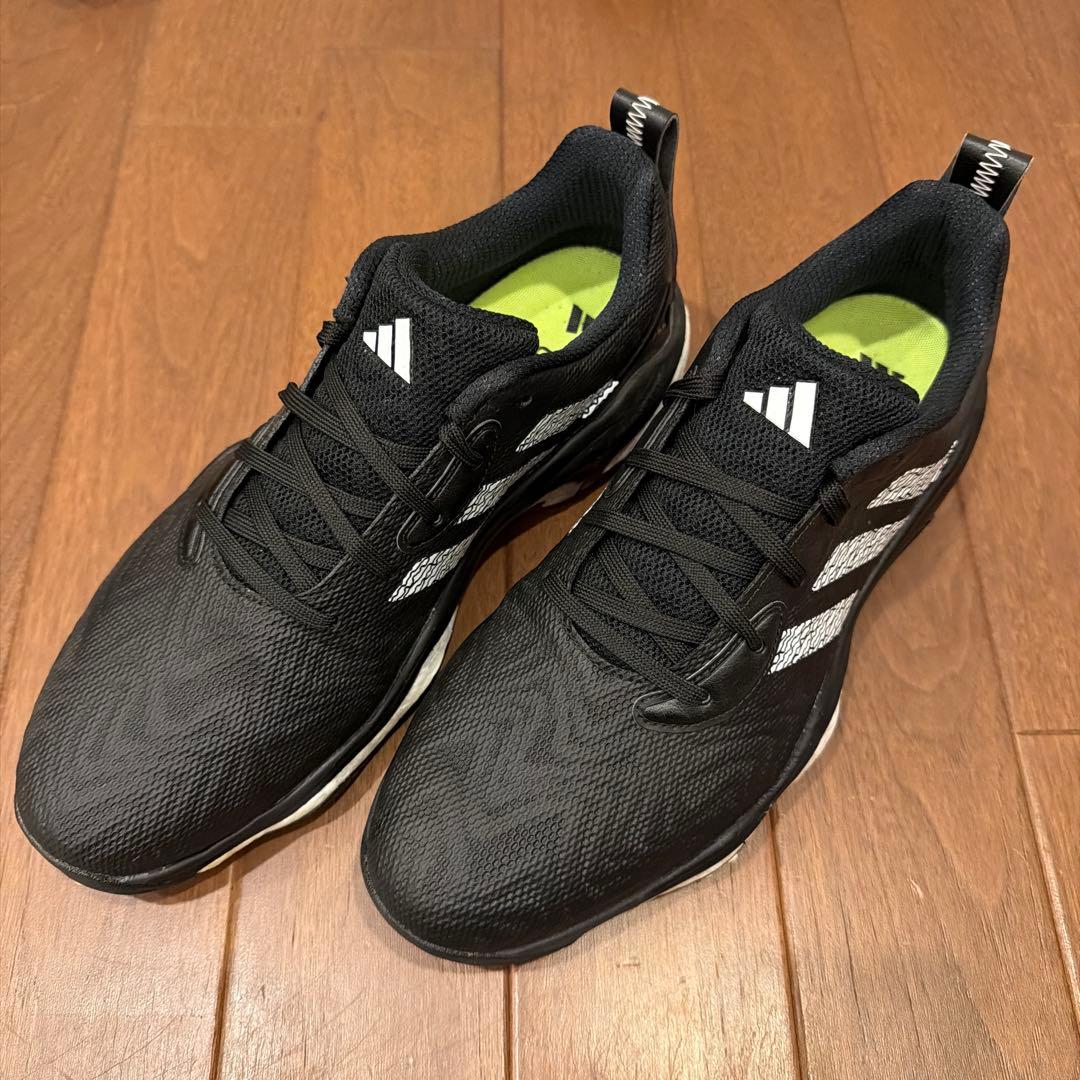 新品同様 adidas コードカオス25 ブラック/ホワイト/レモン 27.0