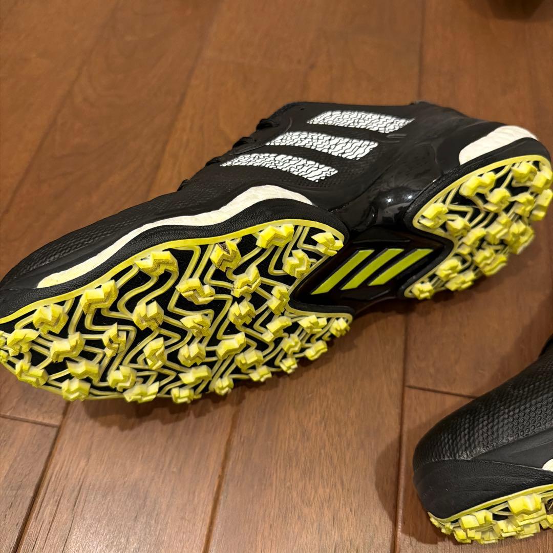 新品同様 adidas コードカオス25 ブラック/ホワイト/レモン 27.0