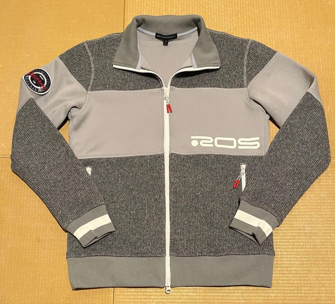 ROSASEN ニットジャケット クォーターゲージブルゾン ゴルフ M グレー