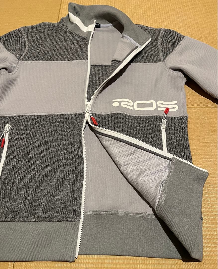 ROSASEN ニットジャケット クォーターゲージブルゾン ゴルフ M グレー