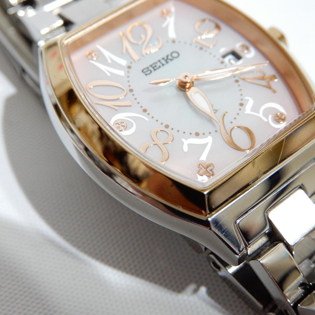 美品 SEIKO ルキア　腕時計　レディースウォッチ　シルバー　ピンク