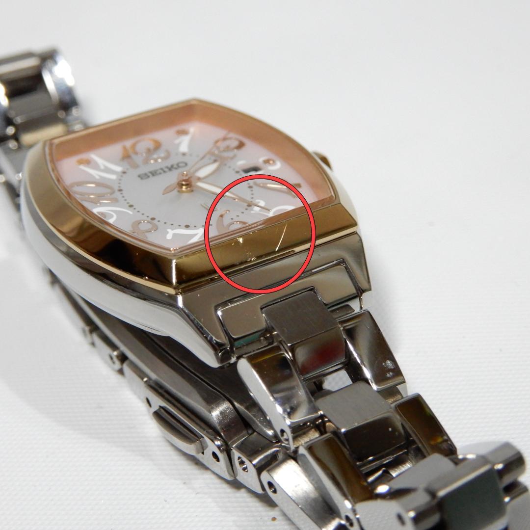 美品 SEIKO ルキア　腕時計　レディースウォッチ　シルバー　ピンク