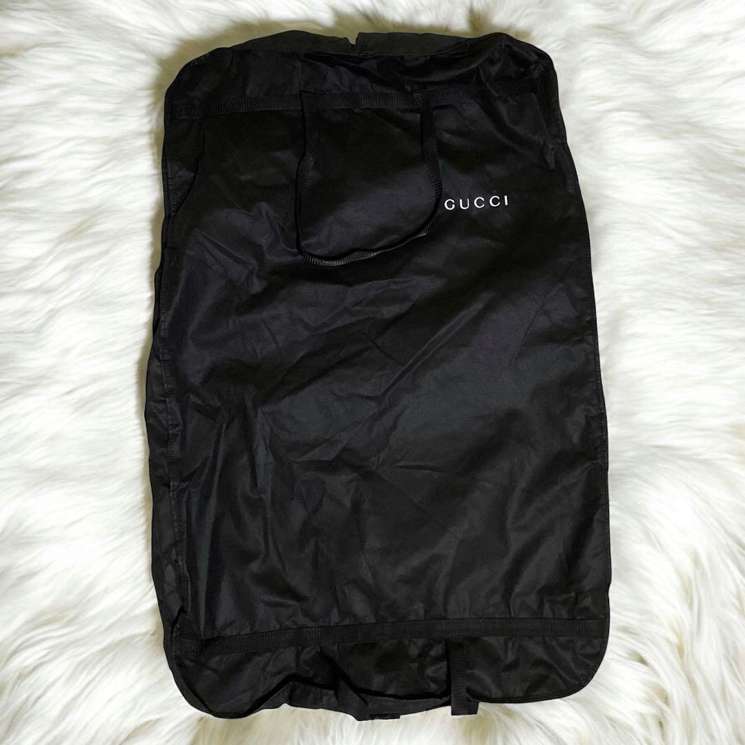 極美品☆GUCCI☆グッチ☆スーツセットアップ☆ストライプ柄☆黒☆48☆L