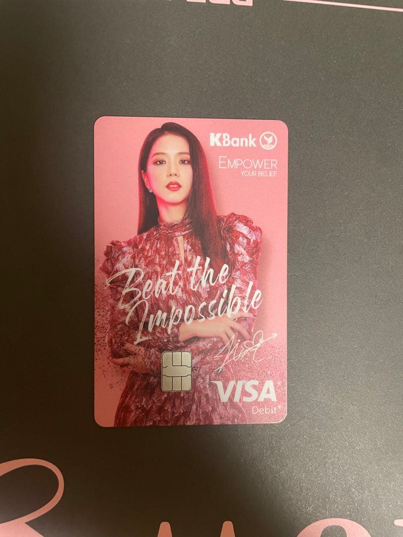 blackpink kbank トレカ　ジス