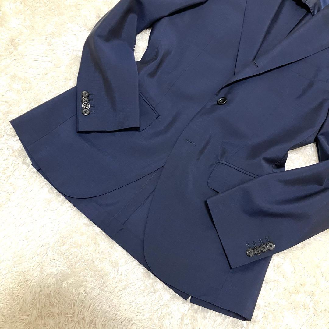 極美品✨ ブリッラペルイルグスト ゼニア モヘア混 イタリア生地 M ネイビー