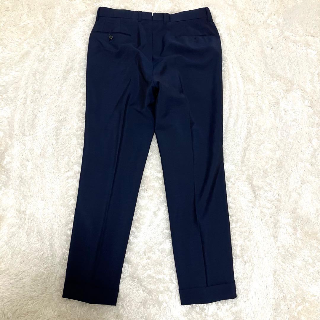 極美品✨ ブリッラペルイルグスト ゼニア モヘア混 イタリア生地 M ネイビー