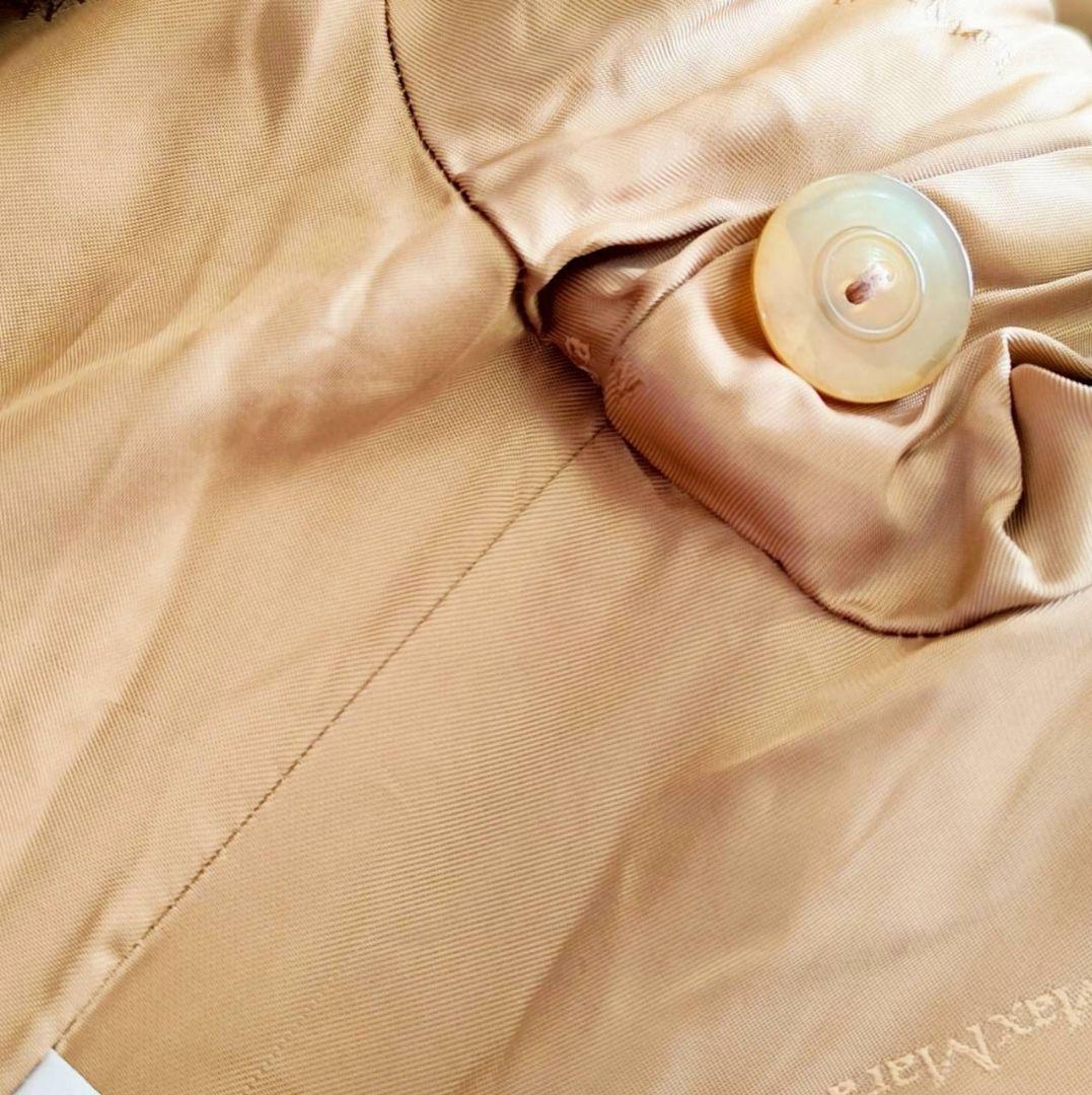 着丈121cm Max Mara キャメル100% ダブル リボン コート