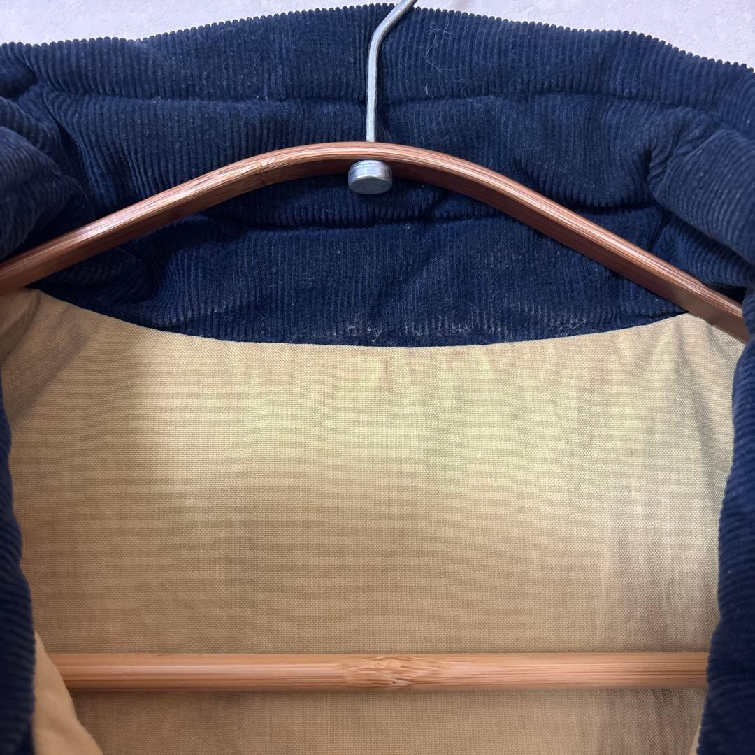 フラットヘッド　リバーシブルダウンベスト 42 ベージュ ネイビー