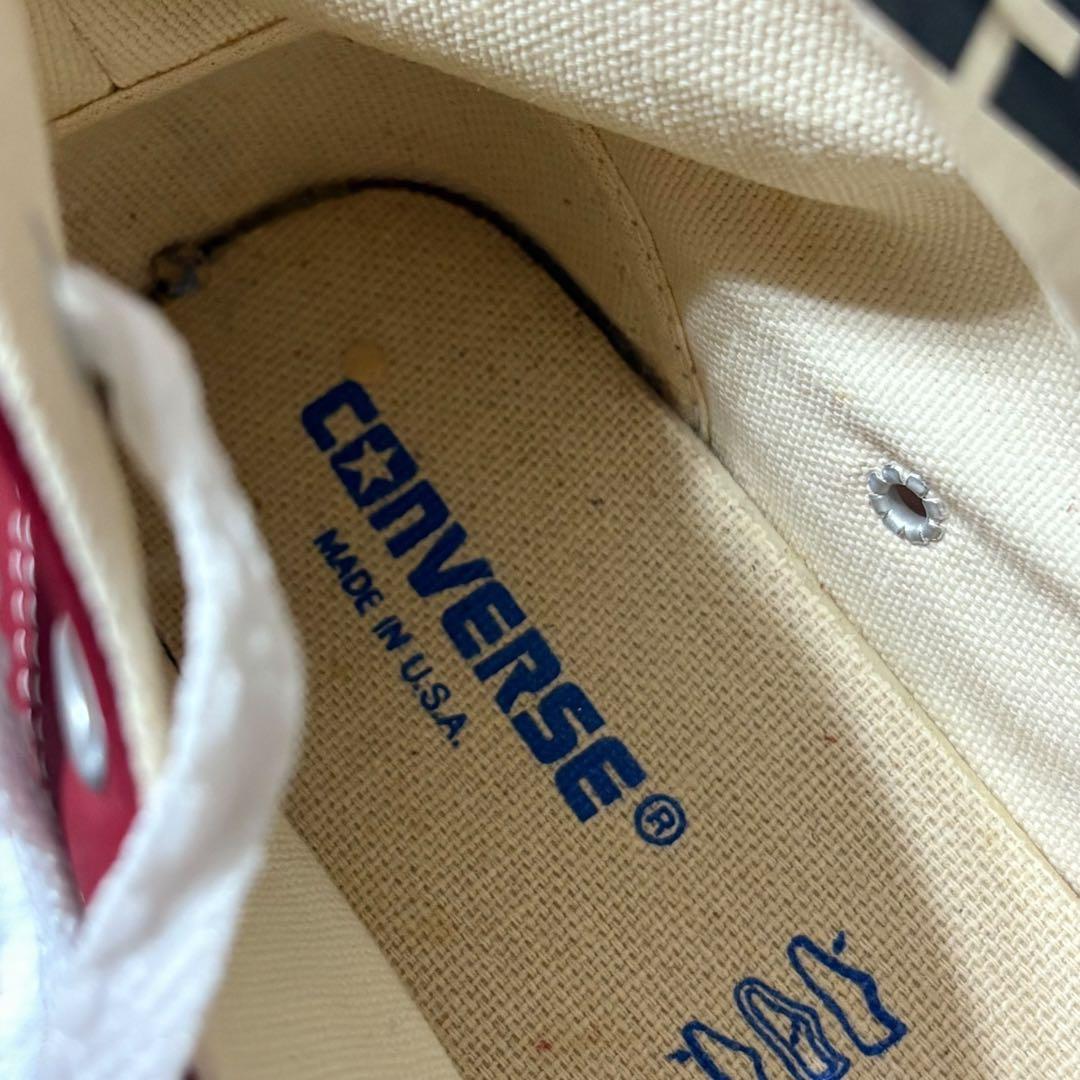 【USA製デッドストック‼︎】コンバース　レザーオールスター Hi 稀少なレッド