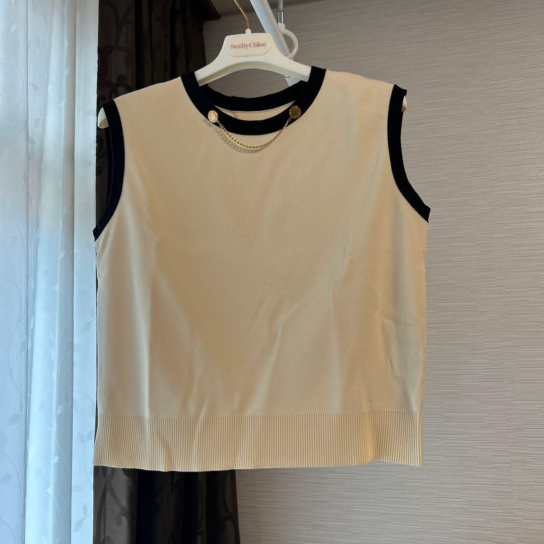 ルルウィルビー　ケープアンサンブルニット