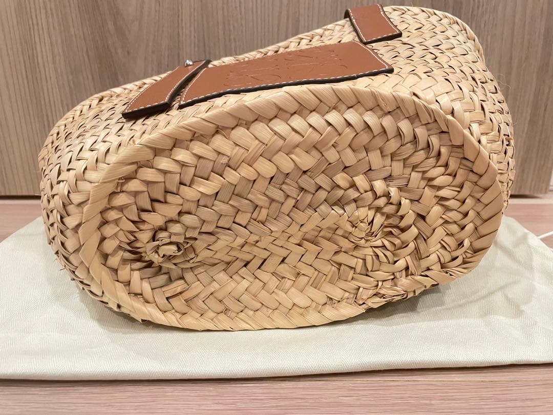 【美品】ロエベ　バスケットバッグ　スモール　カゴバッグ