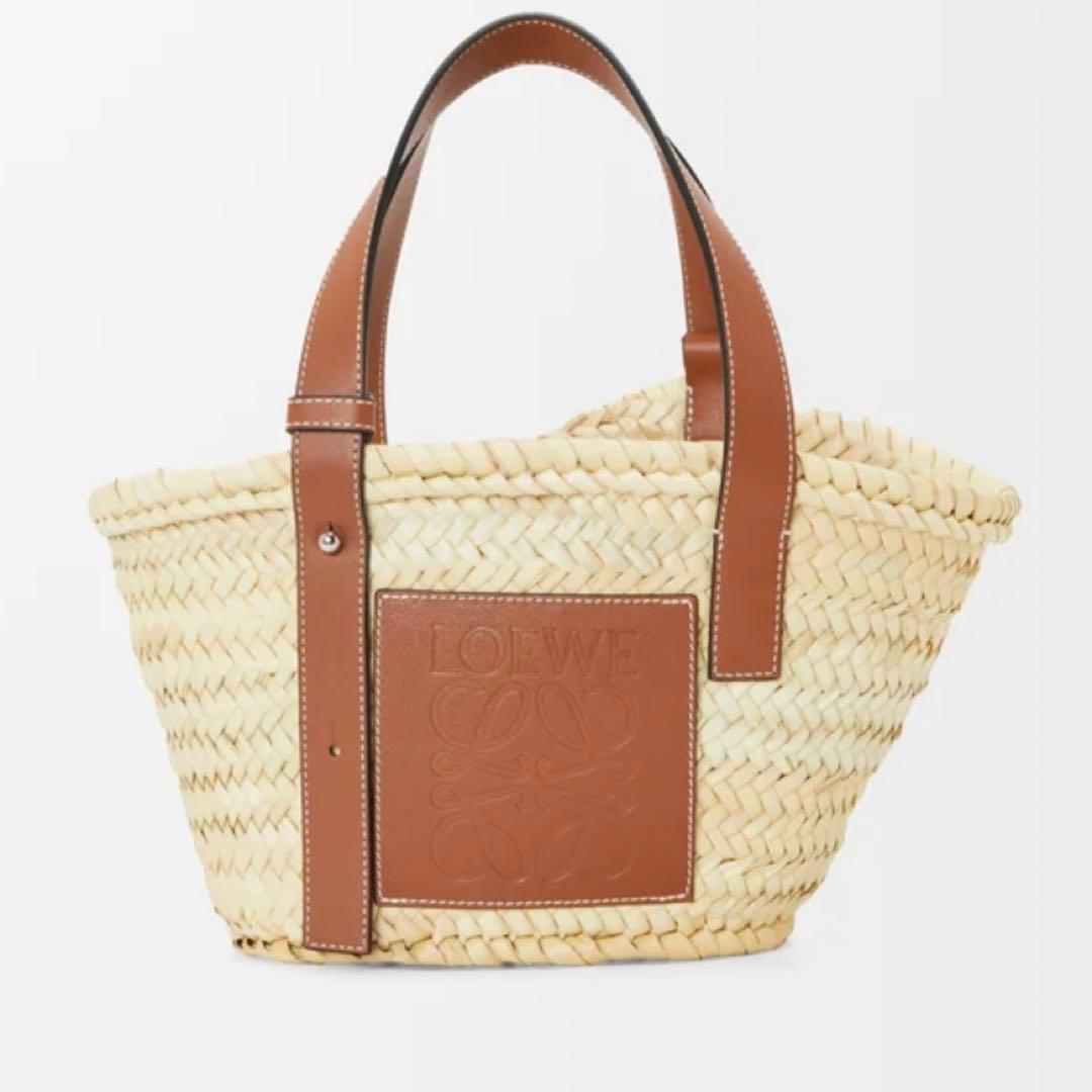【美品】ロエベ　バスケットバッグ　スモール　カゴバッグ