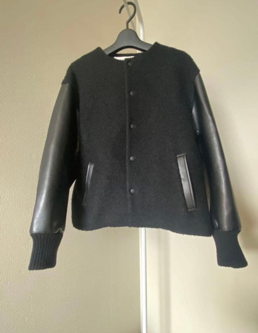 TOMORROWLAND MACPHEEシープパイル ブルゾン ブラック