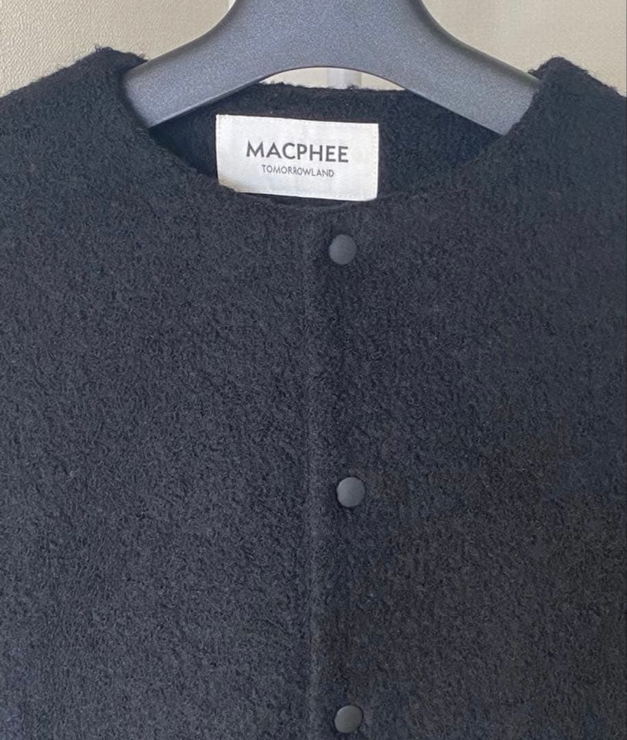TOMORROWLAND MACPHEEシープパイル ブルゾン ブラック