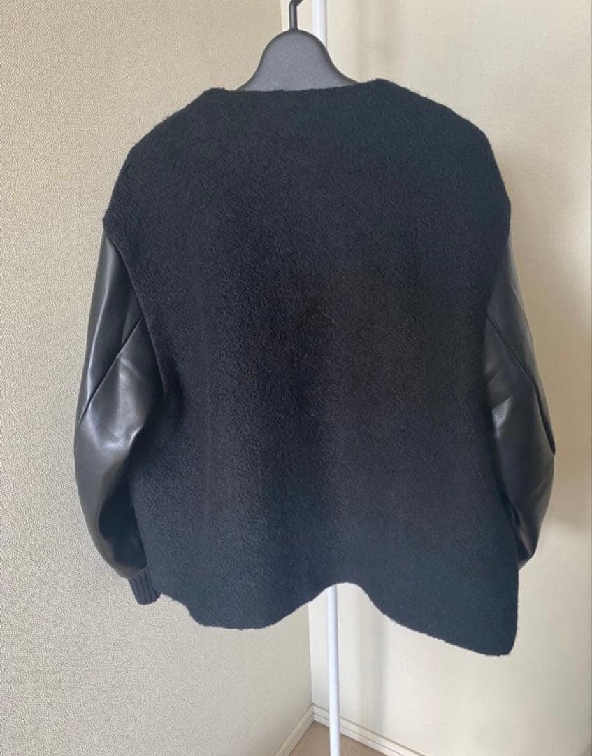 TOMORROWLAND MACPHEEシープパイル ブルゾン ブラック