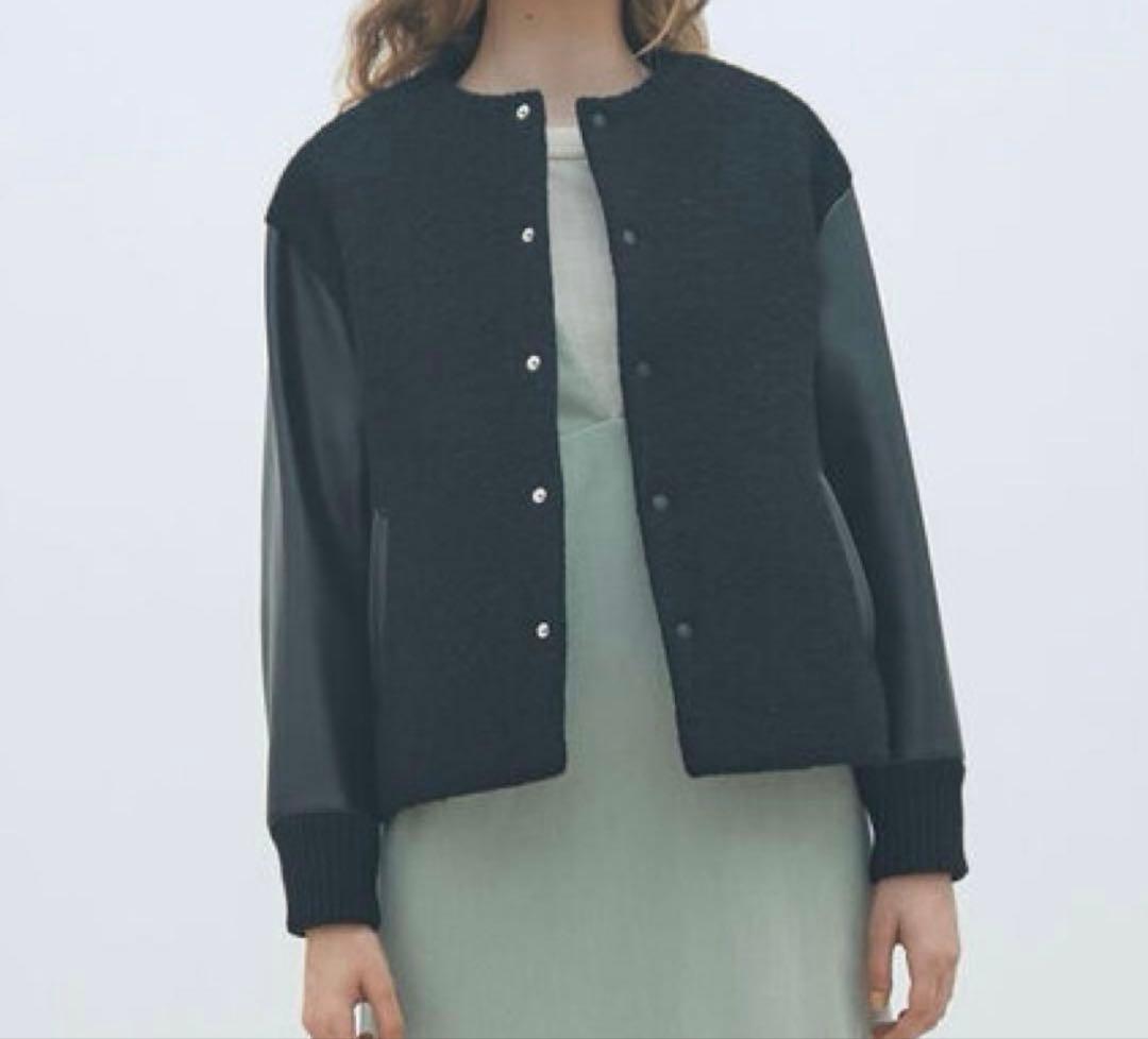 TOMORROWLAND MACPHEEシープパイル ブルゾン ブラック