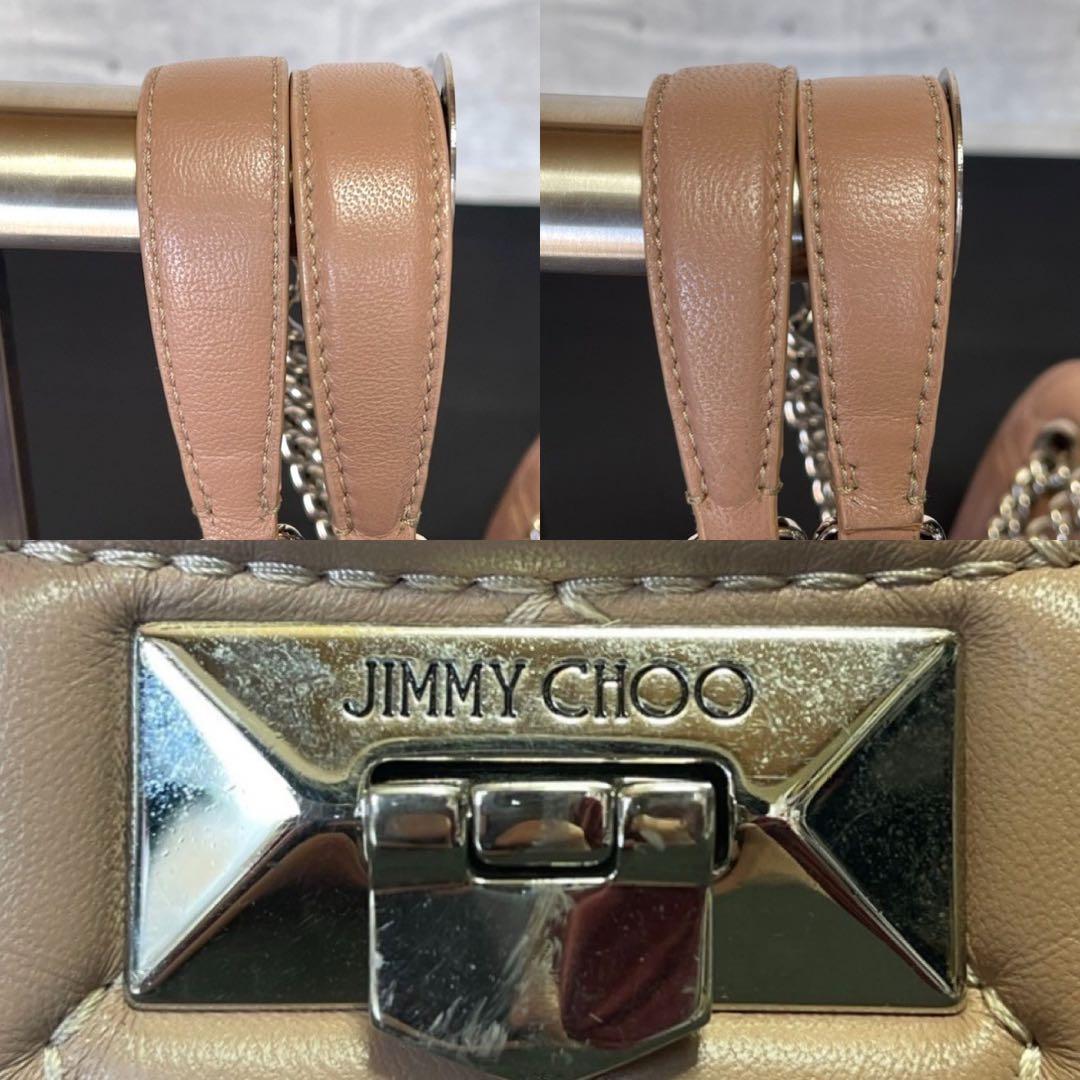 専用品JIMMY CHOO HELIA/S キルティング レザーショルダーバッグ