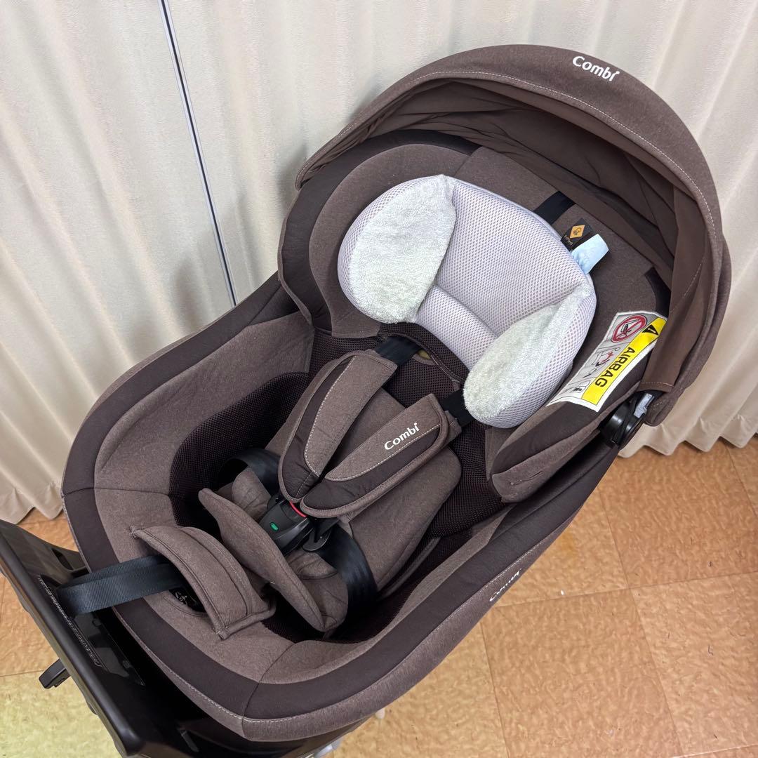 クリーニング済☆美品☆　コンビ　新生児　クルムーヴ　ISOFIX　エッグショック