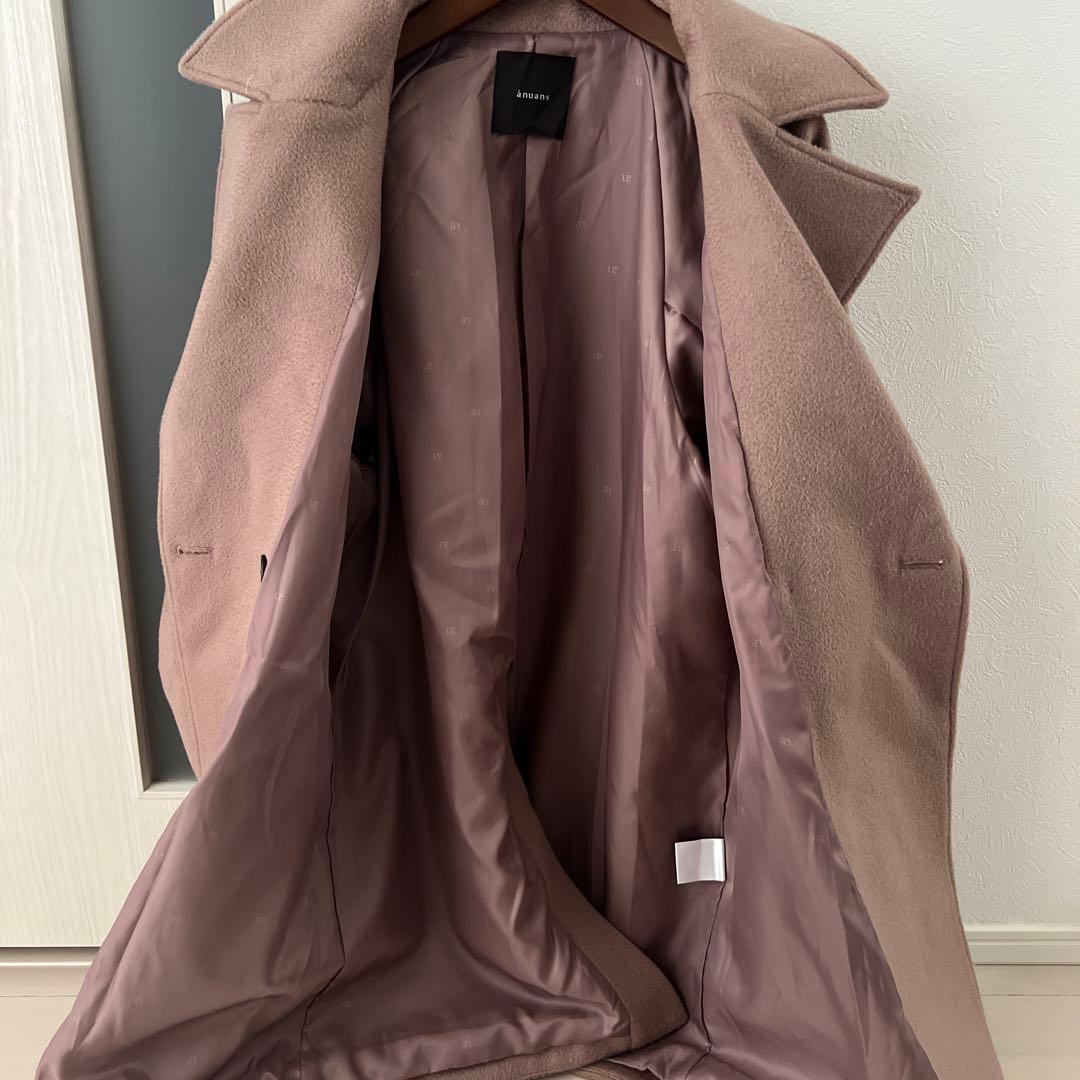 アニュアンス　ミドルスケールコート スモーキーピンク