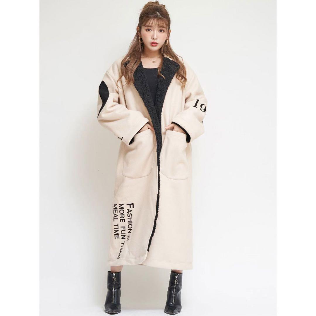 s*o様 Darich レタリングメルトンコート