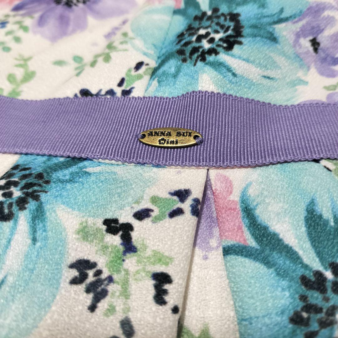 叶*屋様 アナスイミニ　水彩花柄　ワンピース　ドレス　サイズLL　140〜150