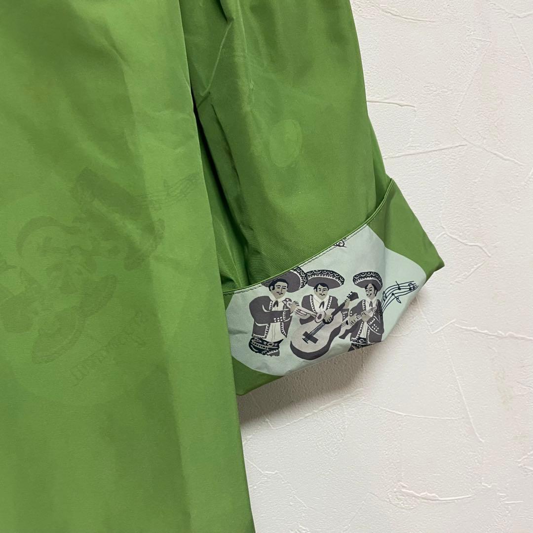 トクコプルミエヴォル 薄手コート ロング丈 フリル アウター グリーン M