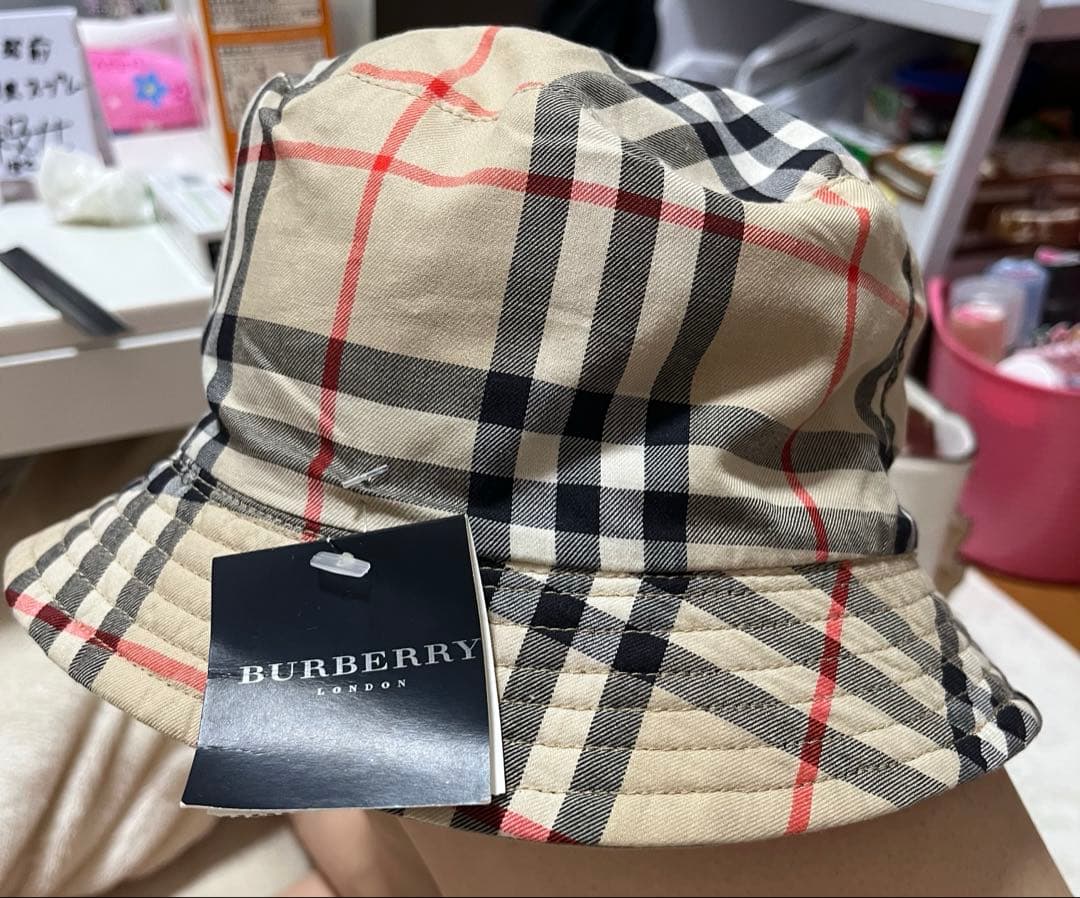 バーバリー　帽子　リバーシブル