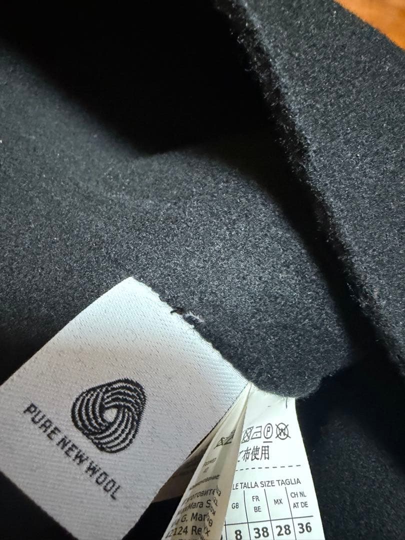 S maxmaraブラック ピーコート サイズ6/40