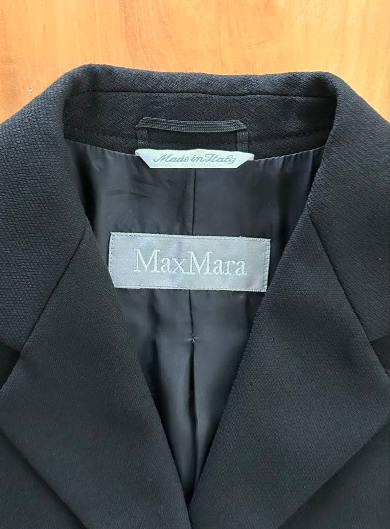 MaxMara 22万 高級美ライン スーツ 黒 ブラック 未使用品