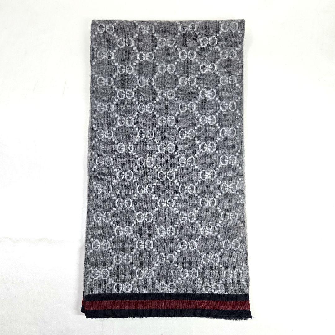 GUCC I グッチ GG パターン ウィンター スカーフ マフラー