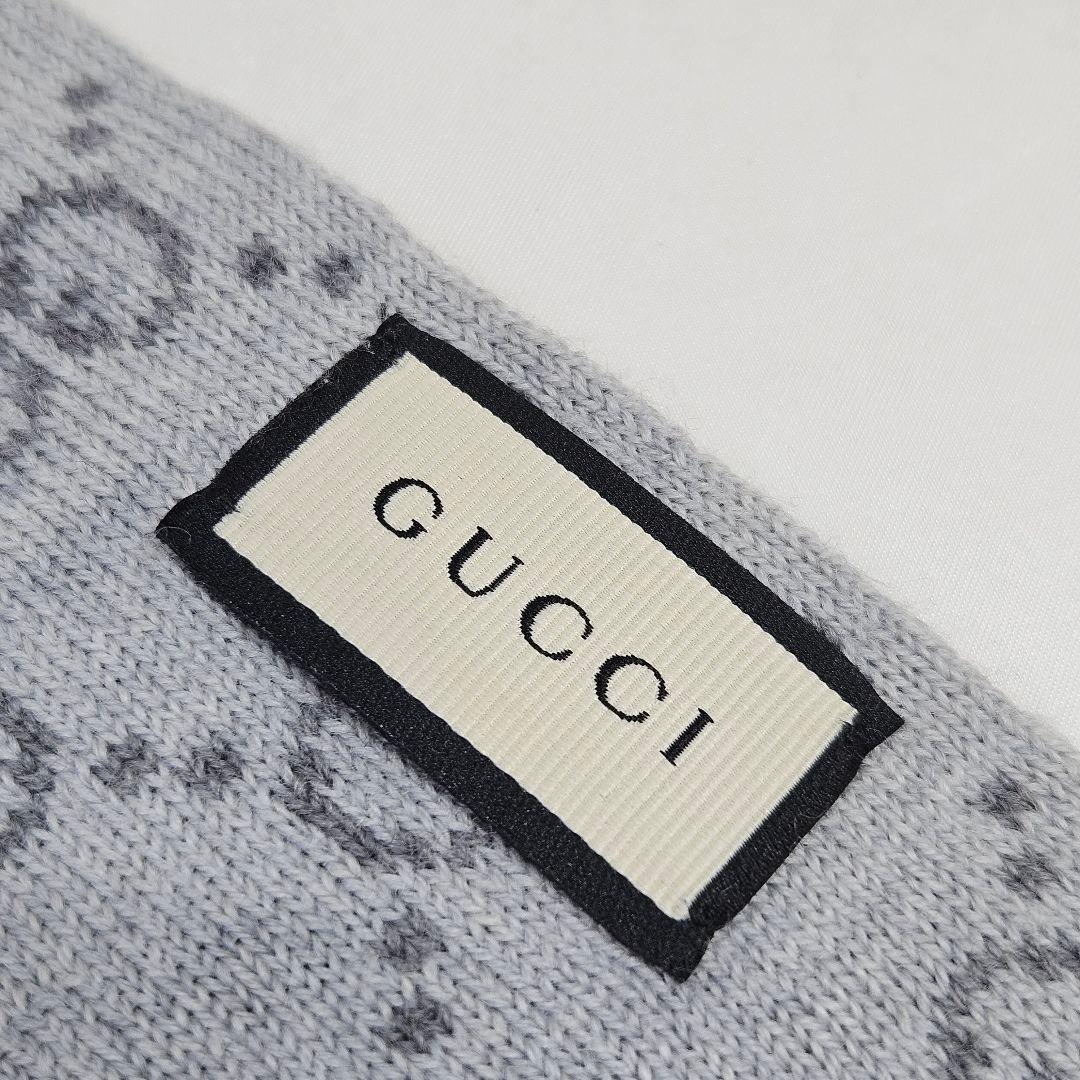 GUCC I グッチ GG パターン ウィンター スカーフ マフラー