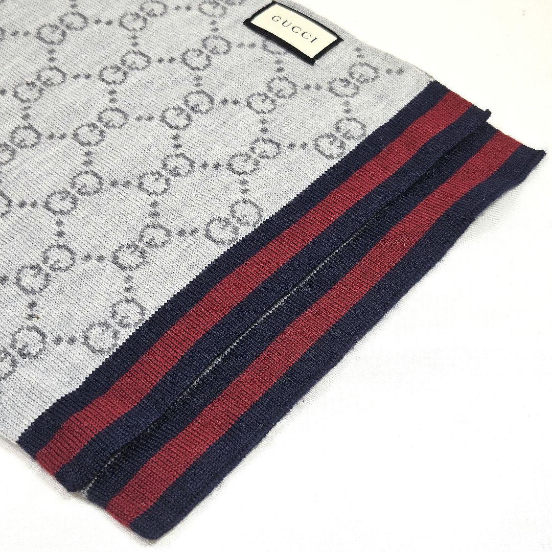 GUCC I グッチ GG パターン ウィンター スカーフ マフラー