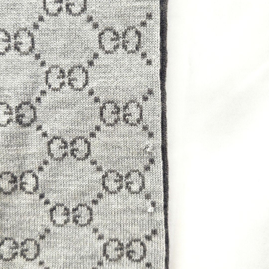 GUCC I グッチ GG パターン ウィンター スカーフ マフラー