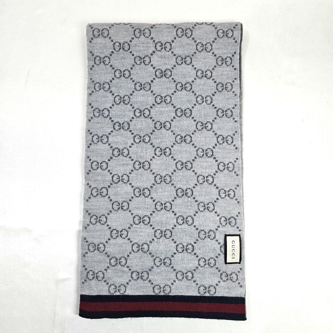 GUCC I グッチ GG パターン ウィンター スカーフ マフラー