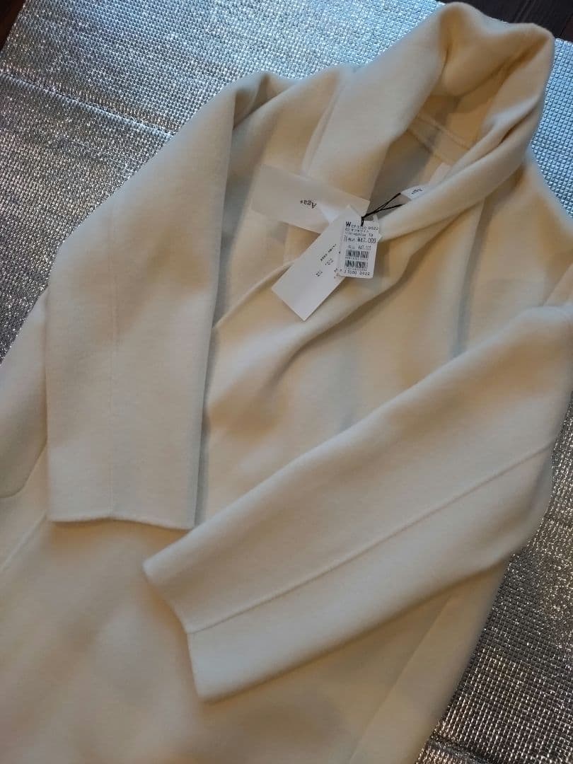 ヤマダヤ／Aga＋ホワイトロングコート M ウール90%