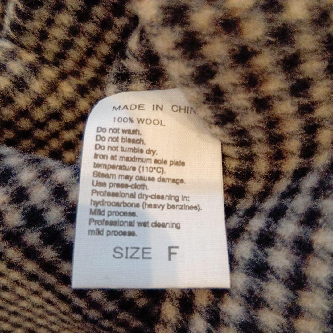 美品　アダム・エ・ロペ　ウールリバーハーフコート　セーラーカラー