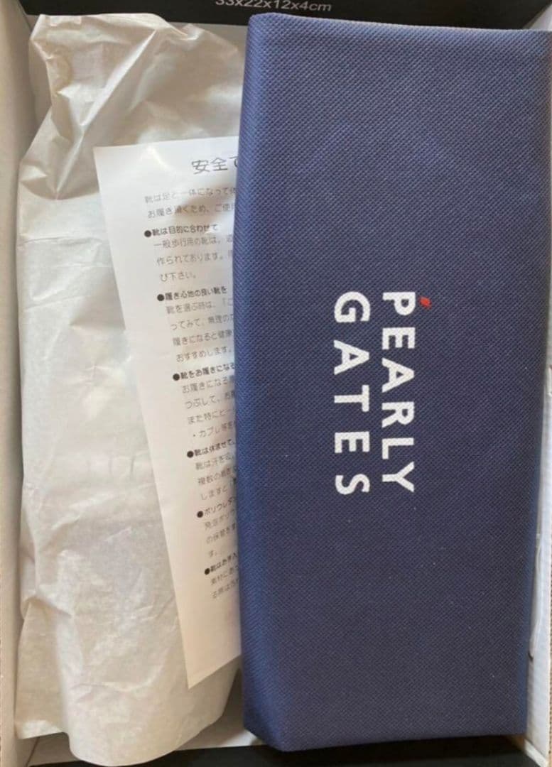 パーリーゲイツ　キルトタンローカット ゴルフシューズ　牛革レザ