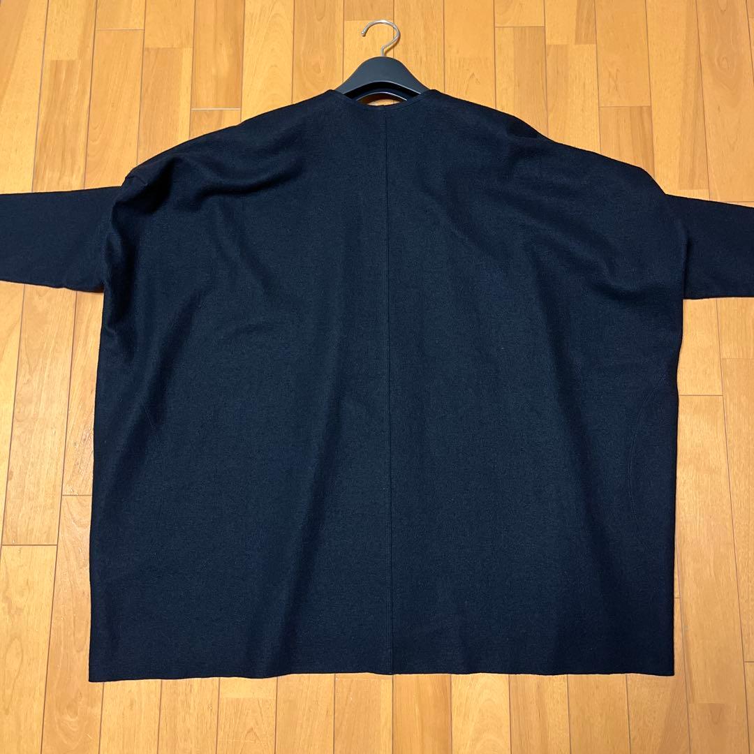 ヨーガンレール Jurgen Lehl ノーカラーオーバーコート 袖変形 黒