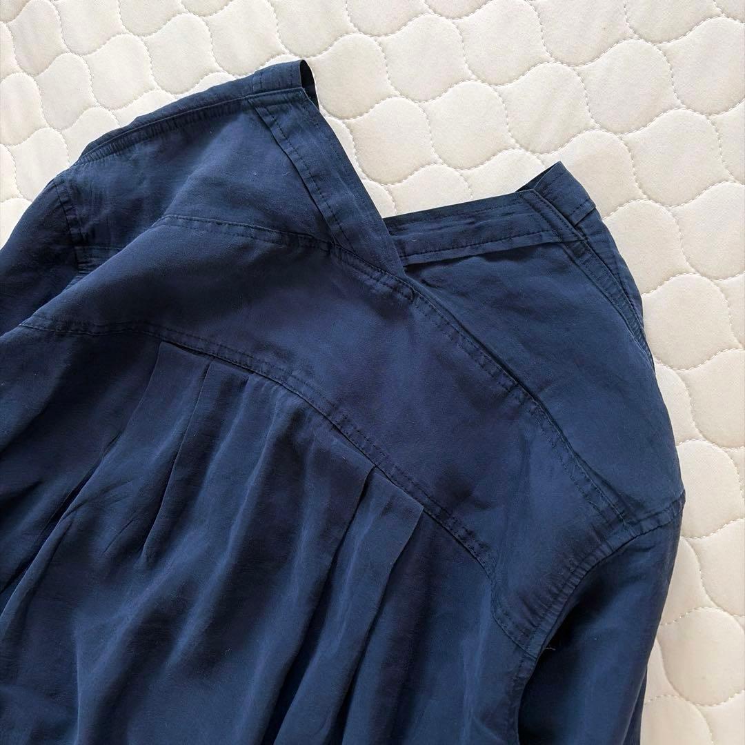 【24SS】BEARDSLEY✴︎カラーレスシャツワンピース　ネイビー　サイズ0