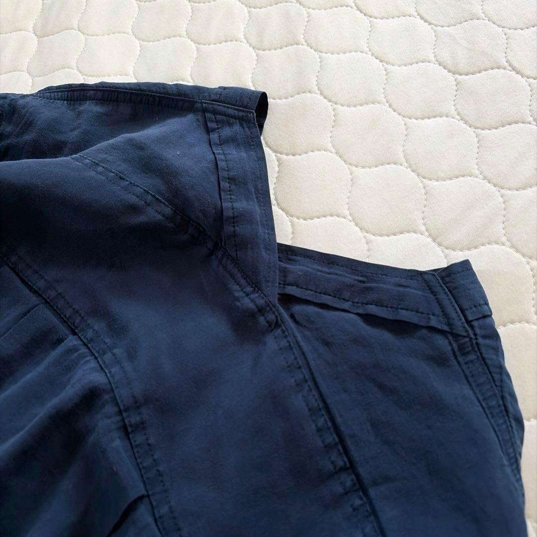 【24SS】BEARDSLEY✴︎カラーレスシャツワンピース　ネイビー　サイズ0