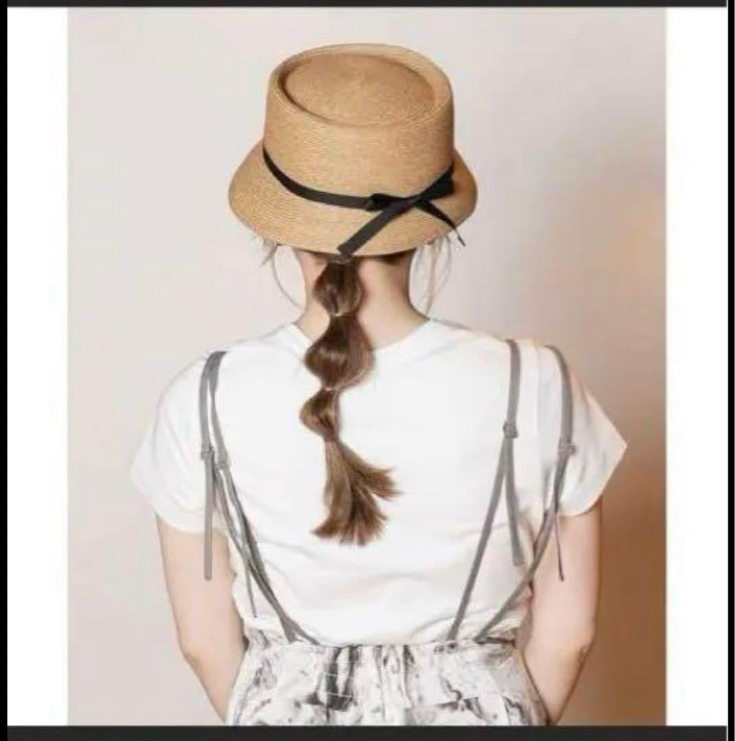 ca4la カサブランカ　ホワイト色 麦わら帽子