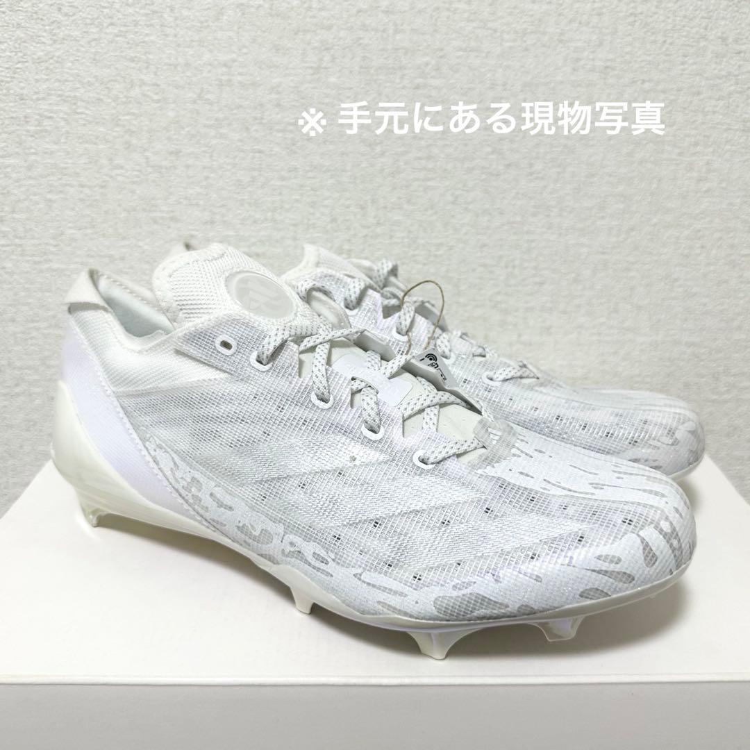 アディダス 27 アディゼロ エレクトリック アメフト スパイク シューズ 白