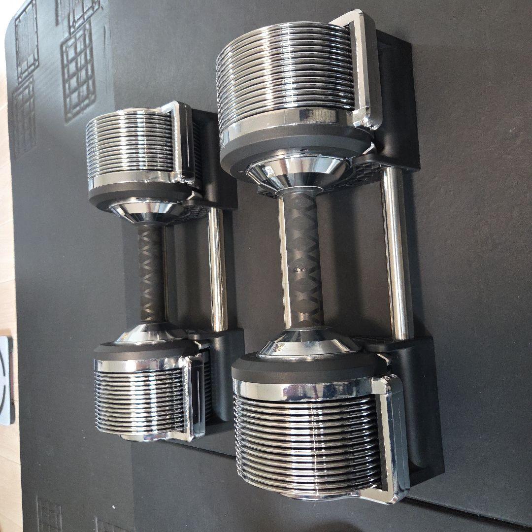 引き取り限定　可変式ダンベル３２キロ　１キロ刻み