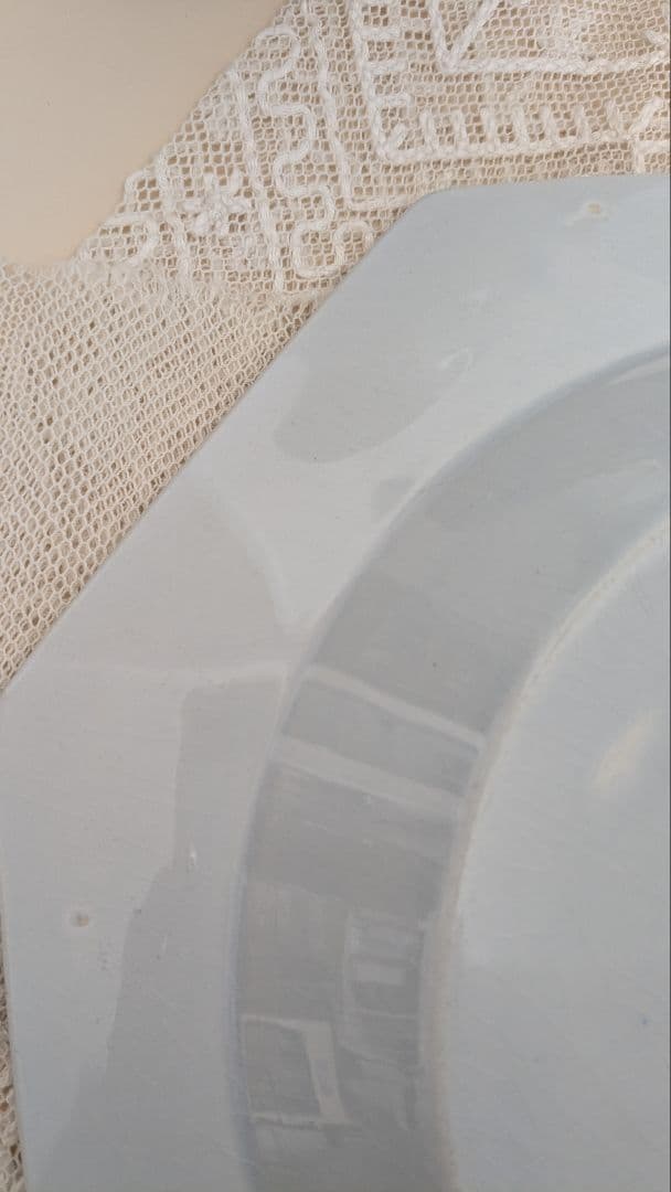 フランス モントロー オクトゴナル 深皿 ペールブルー