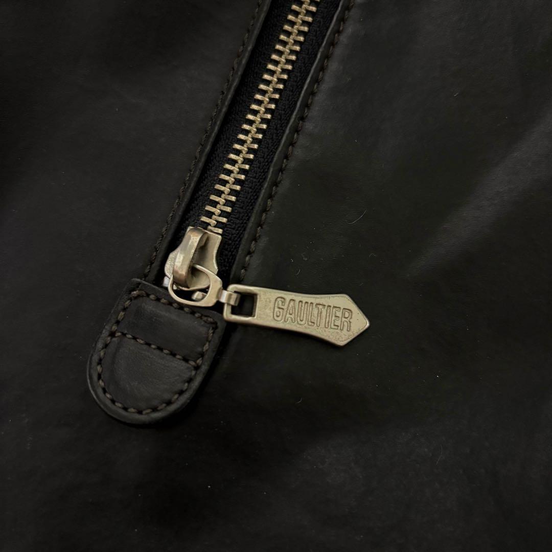 ジャンポール・ゴルチエ　グラッドストンバッグ ドクターバッグ 口金式 合皮