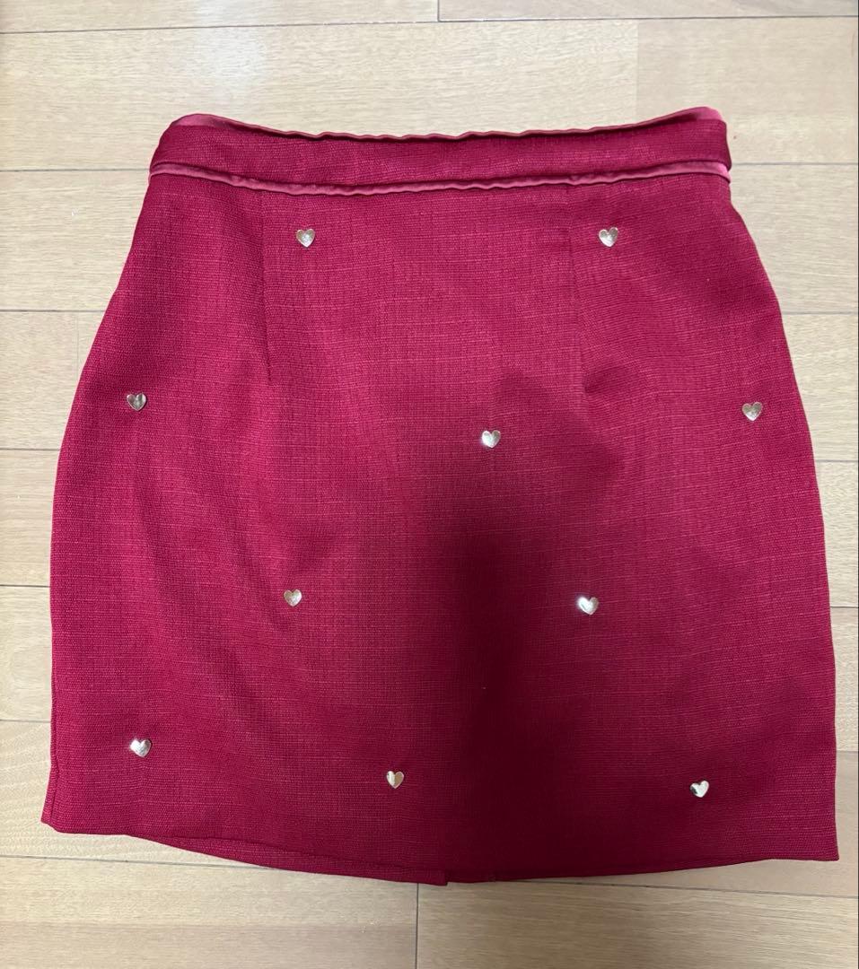 セットアップ ハートスタッズ ホルターネック タイトミニドレス